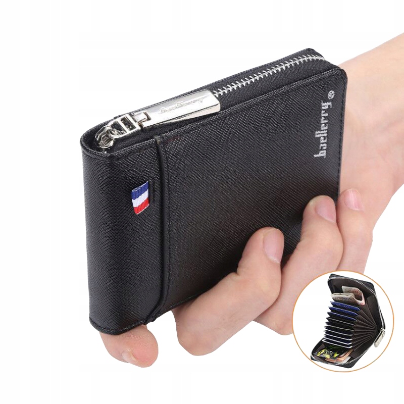 PORTFELE SKÓRZANY MĘSKI ELEGANCKI MAŁY KLASYCZNY Model K9105