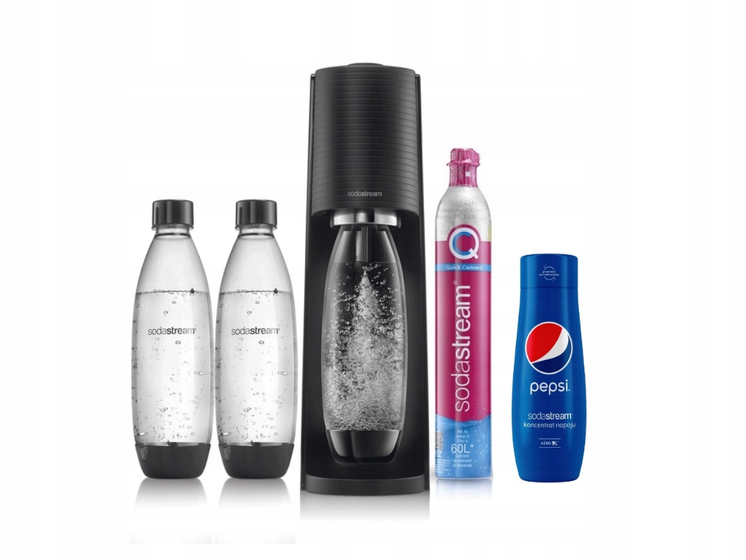 Zestaw Saturator SodaStream Terra + 2 butelki Fuse 1l+ syrop Pepsi 440ml