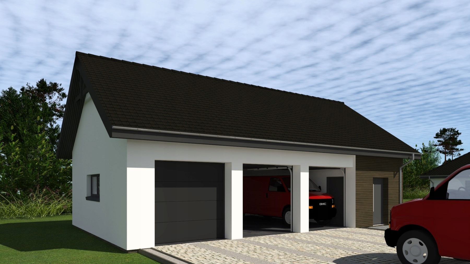 PROJEKT GARAŻU TRZYSTANOWISKOWEGO G321