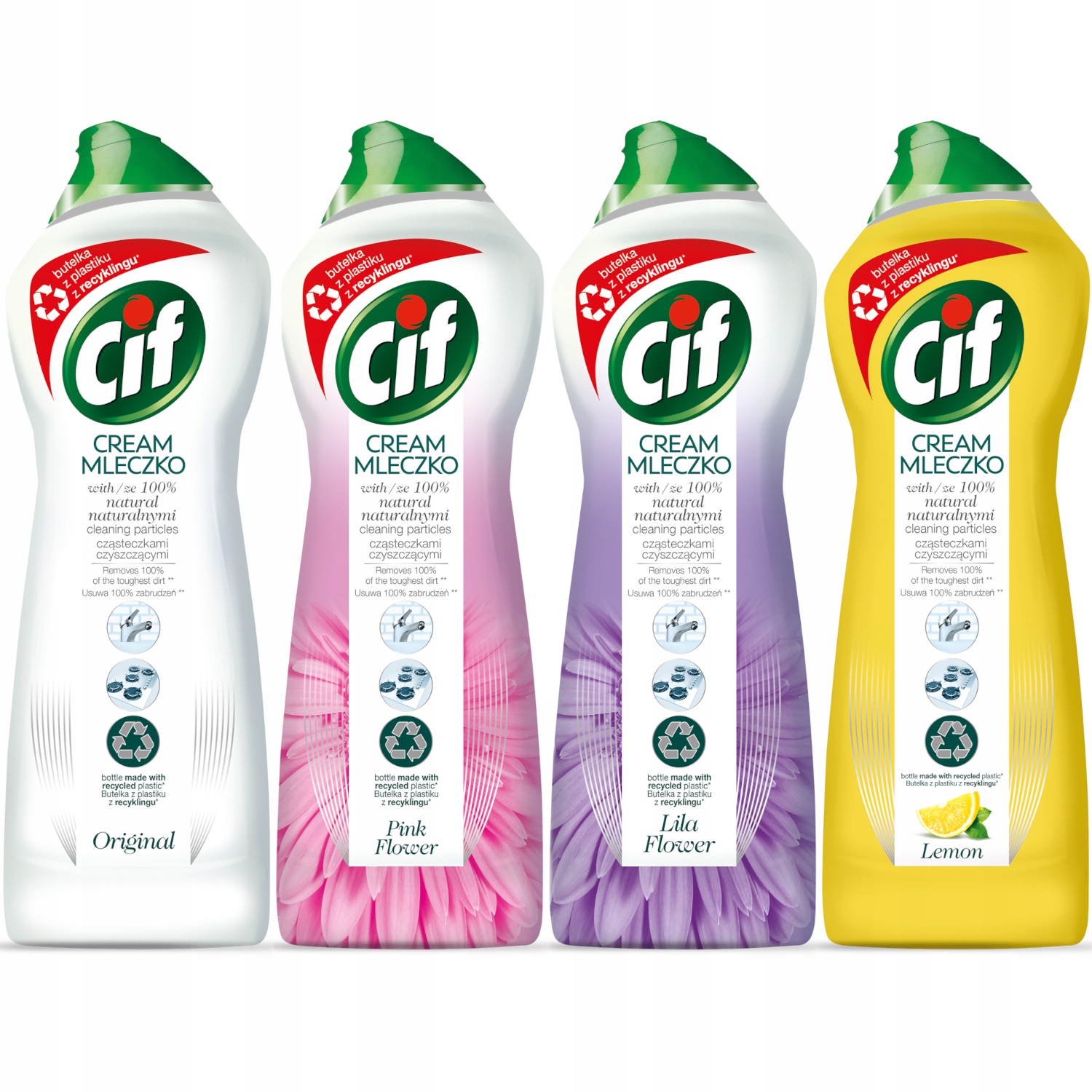 

Cif Cream Mleczko do czyszczenia Zestaw MIX 4x780g