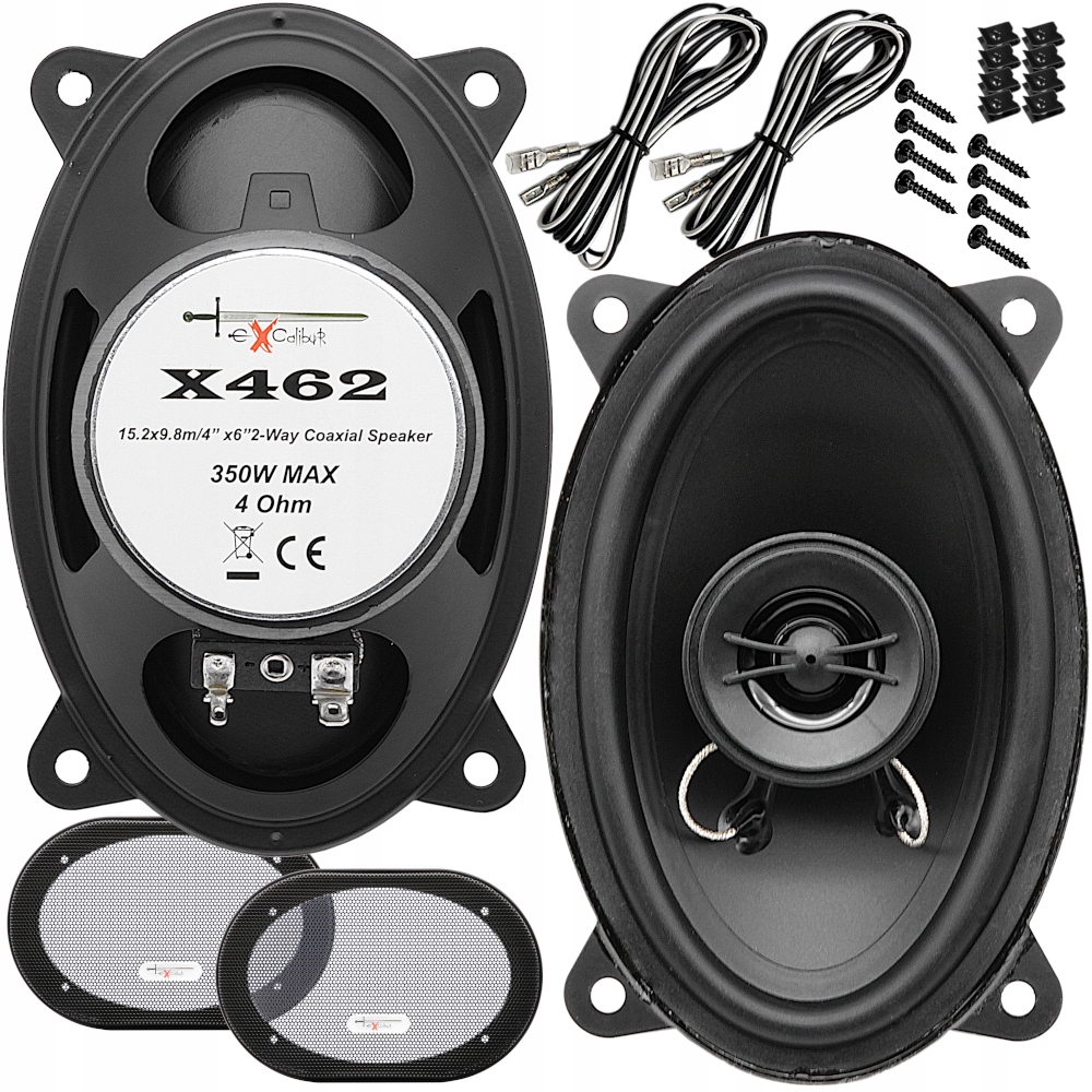 MOCNE GŁOŚNIKI SAMOCHODOWE 4x6" ELIPSY DO DAEWOO LANOS MATIZ TACUMA EAN (GTIN) 4060989527956