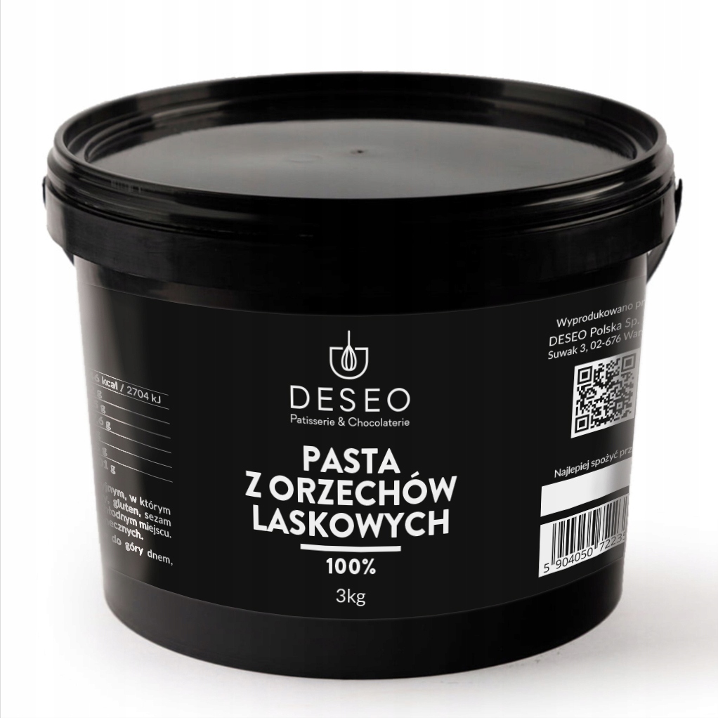 Pasta Z Lískových Ořechů 100% Deseo 3 Kg