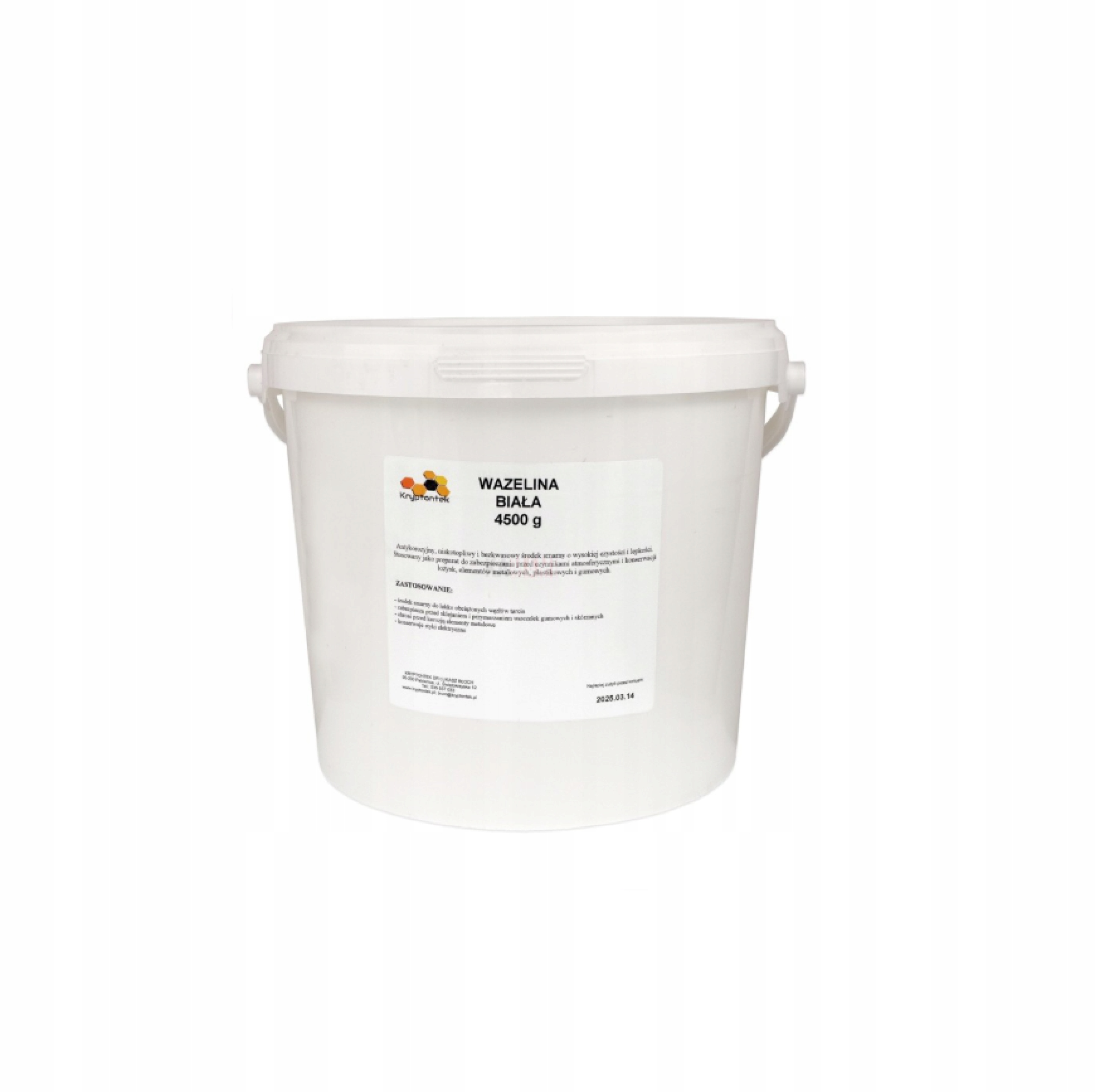 Wazelina biała wiaderko plastikowe 4500 g