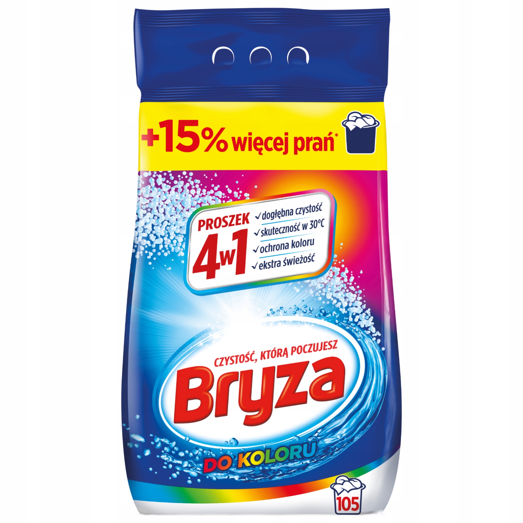 Bryza Prášek na praní barev pro barevné tkaniny 4v1 6.825 kg 105 Praní