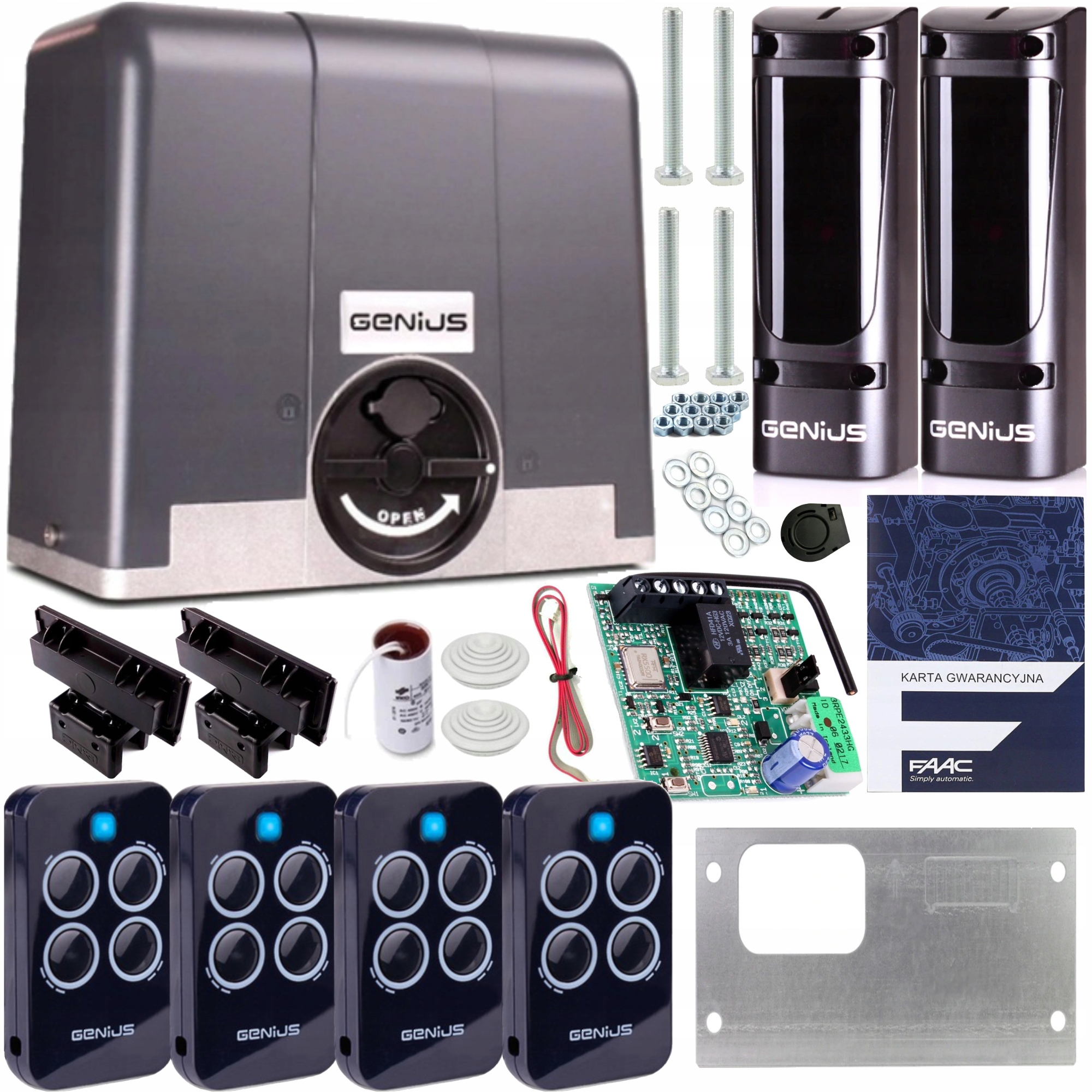 Genius Pohon Pro Bránu Blizzard 900 Kg 4xPILOT