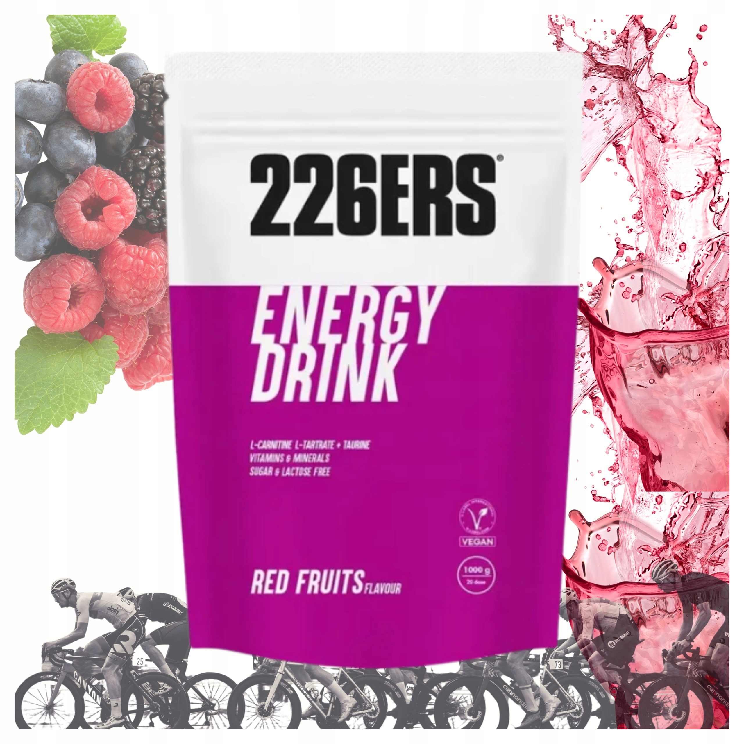 226ERS Energy Drink 1kg Isotonic Carbo Odolnost Lesní ovoce Červené ovoce