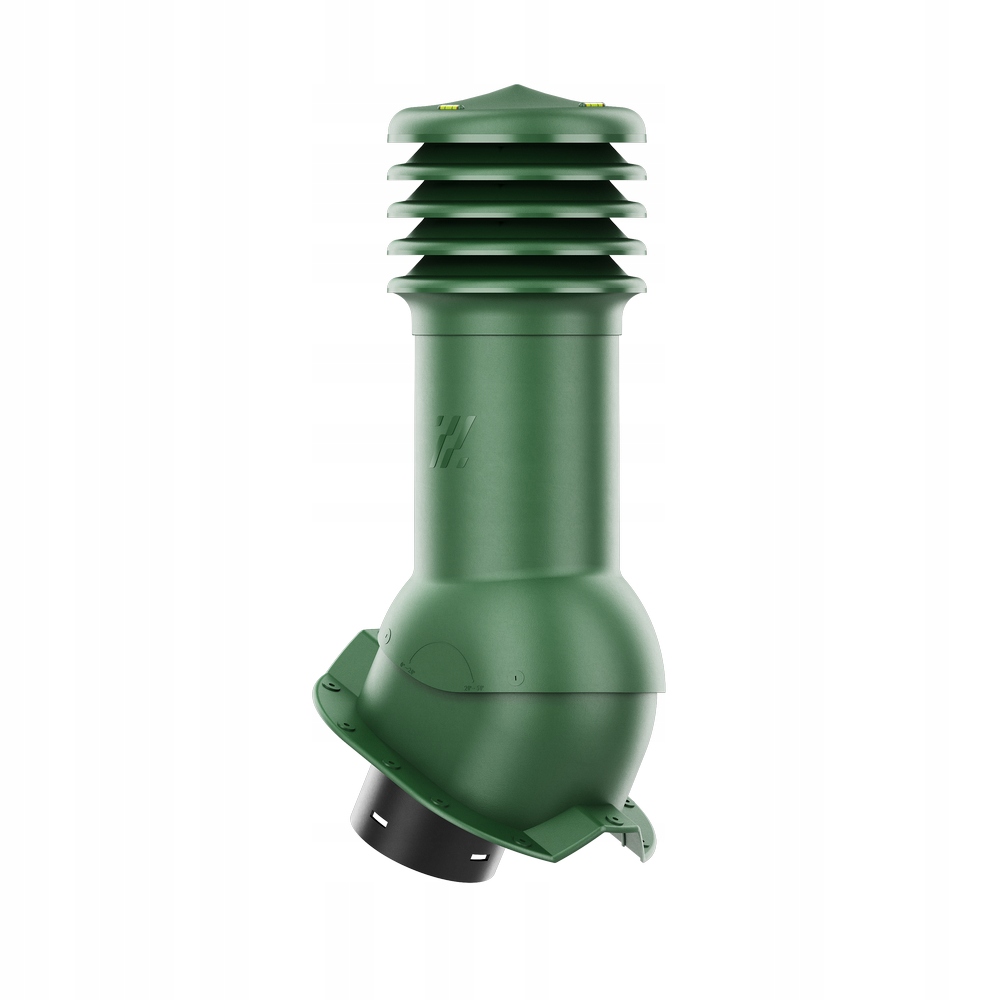 Větrací komín nezateplený HiVent fi125 Trapez T35 Zelený