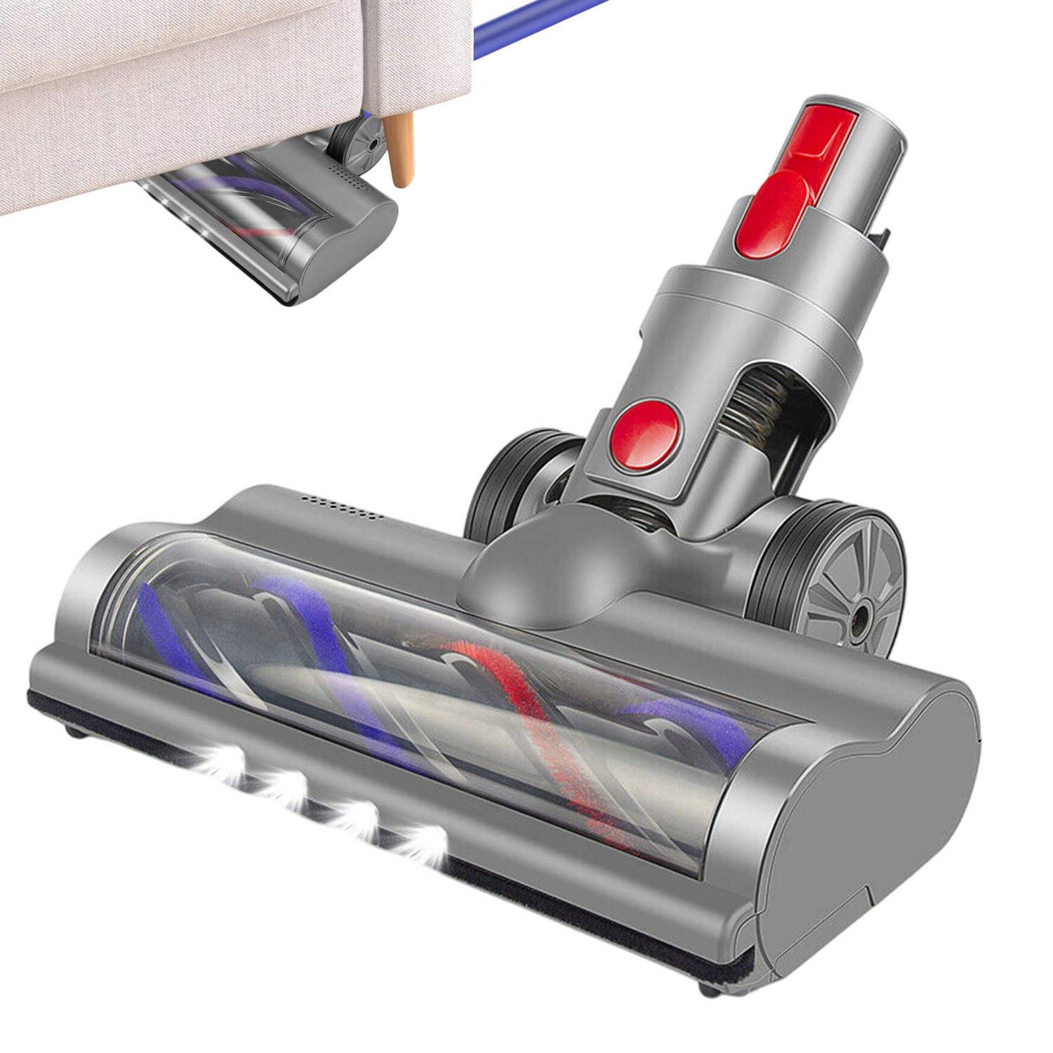 Elektrický Kartáč Pro Dyson V7 V8 V10 V11 Se Čtyřmi Led Diodami