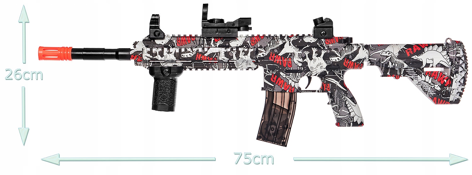 AUTOMAT M416 PISTOLET KULKI ŻELOWE KARABIN CSGO Wiek dziecka 14 lat +
