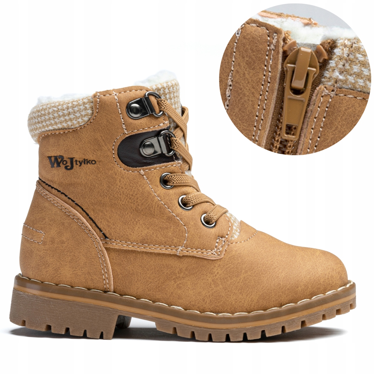 Trzewiki OCIEPLANE lekkie botki SUWAK Wojtyłko