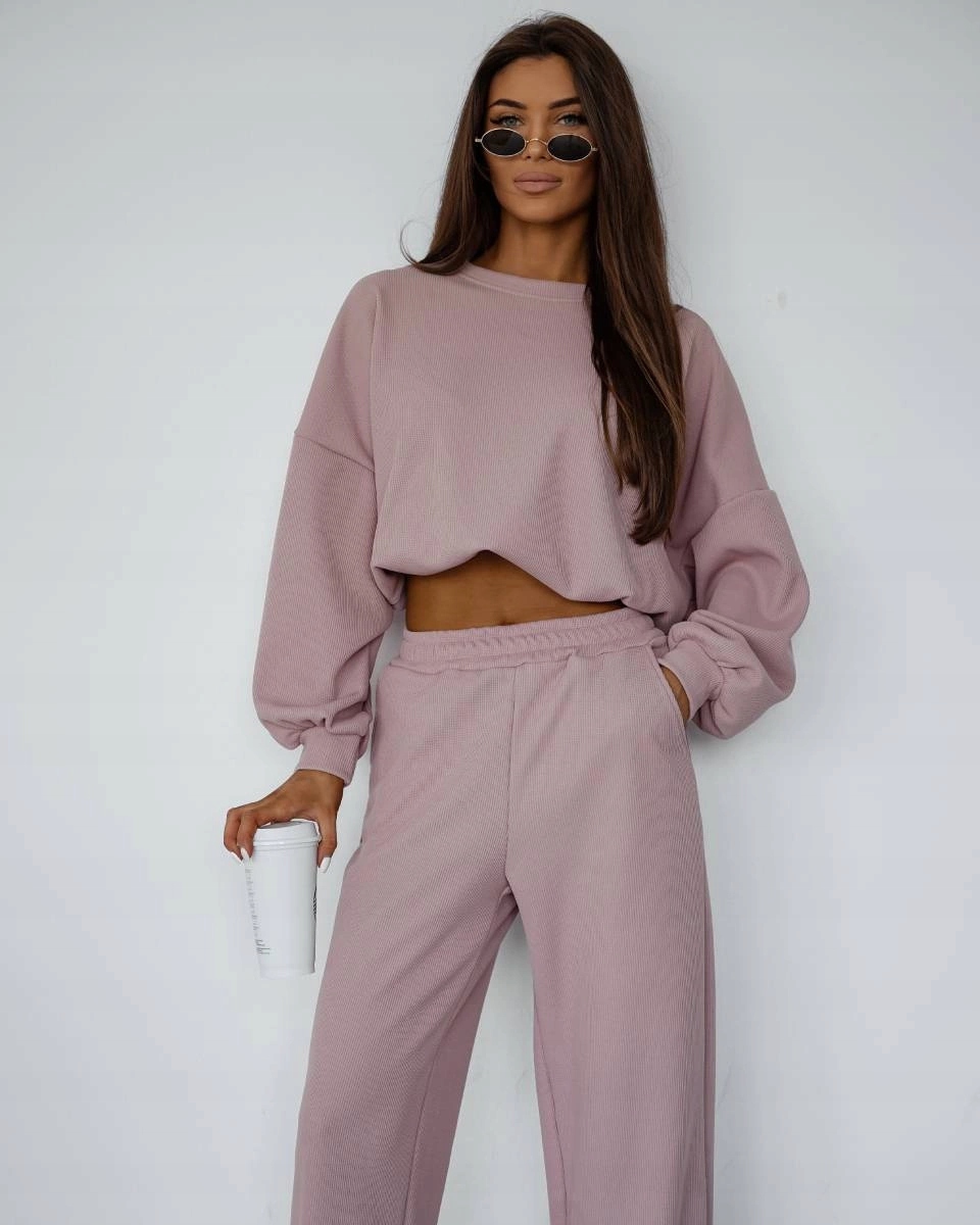 Komplet Mikina A Kalhoty 821108 Pud. Růžová L/XL