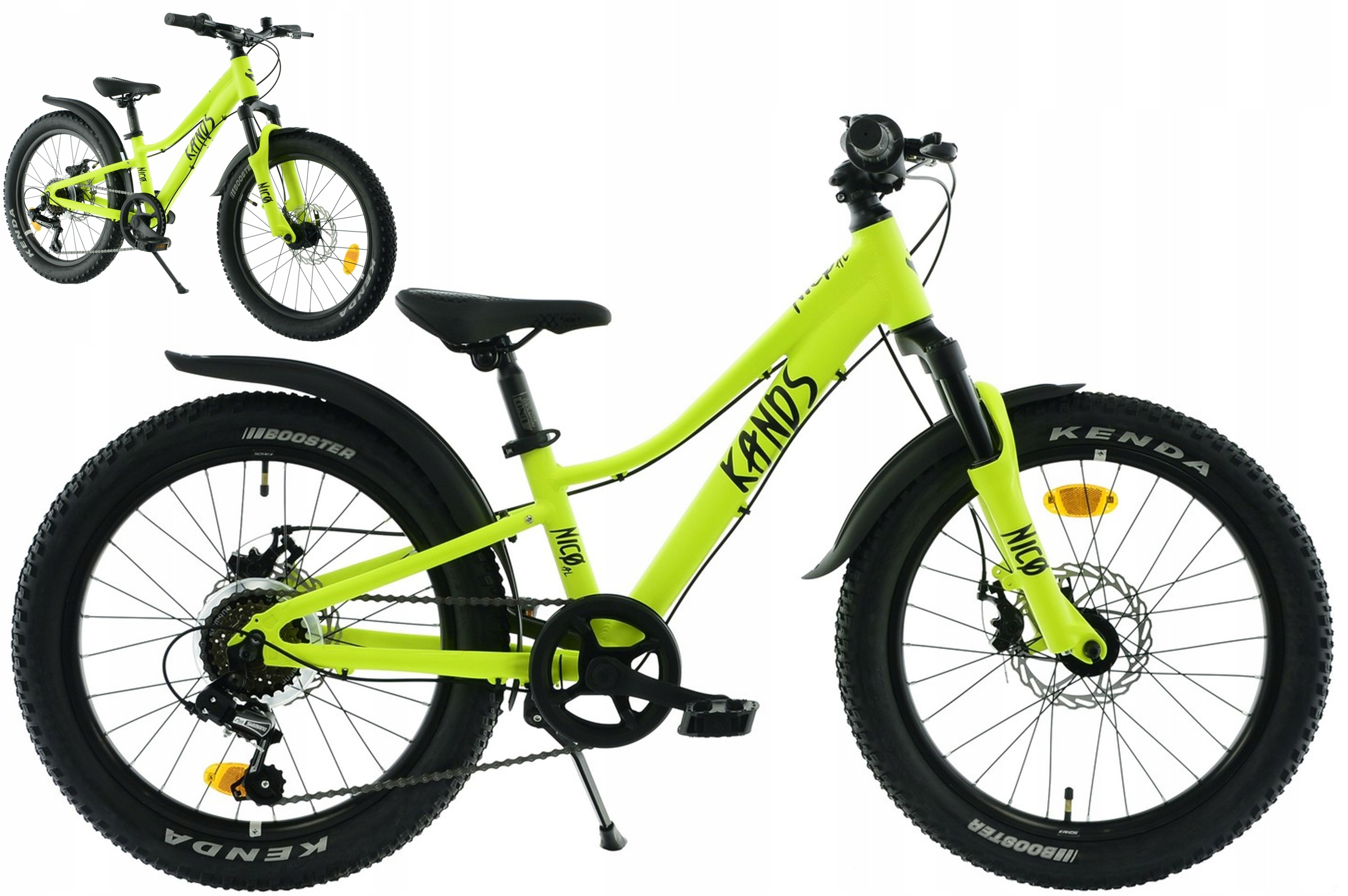 Rower dziecięcy 20" Kands Nico Am 2XT żółty R25