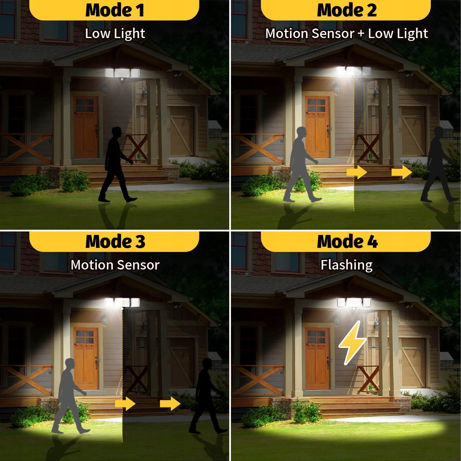 Lampa Solarna Z Czujnikiem Ruchu Z Pilotem Do Ogrodu Tarasu 224 LED CISSIYO — miniatura 3