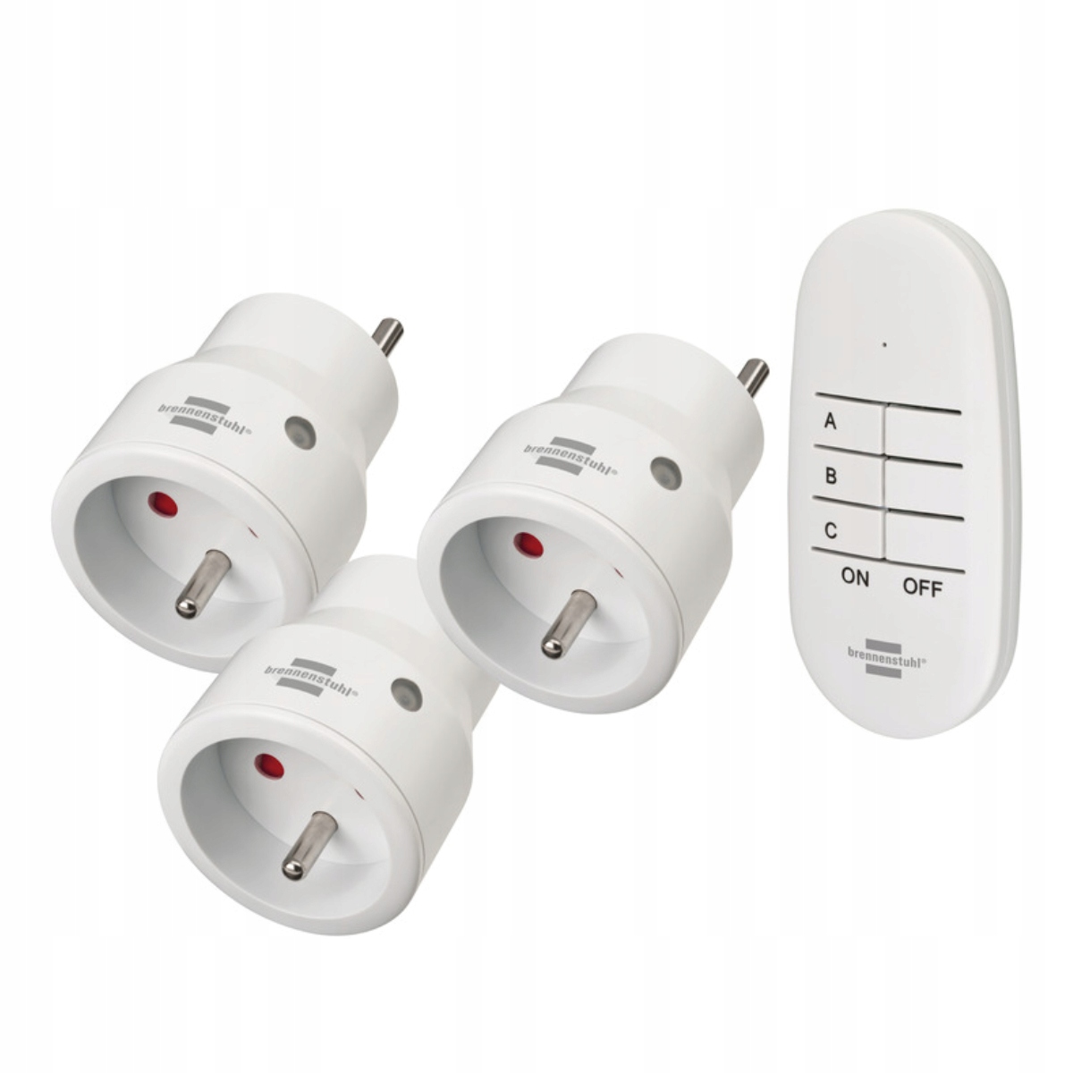 Inteligentne gniazdka sterowane pilotem Comfort-Line Mini 3+1