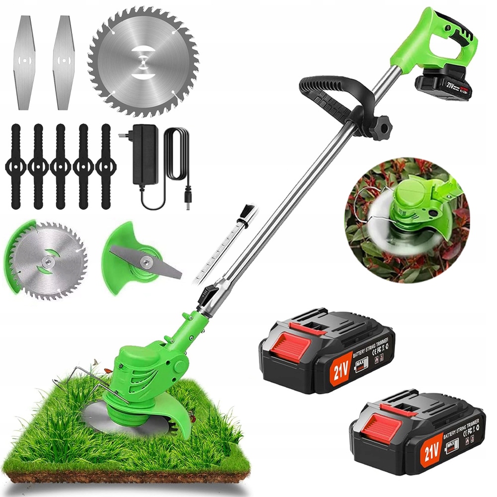 Kosa Podkaszarka Akumulatorowa 21V 18000 Rpm Z Regulacją Wysokości