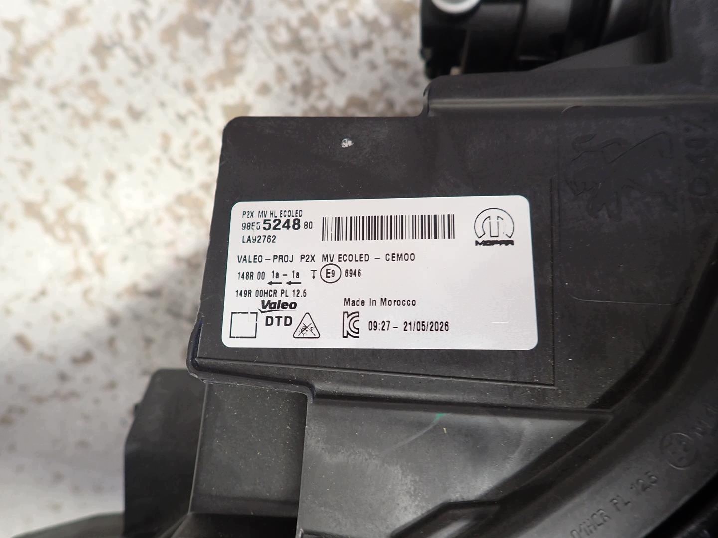 light front front right PEUGEOT 208 II 2008 II 2019- FULL LED 9855524880