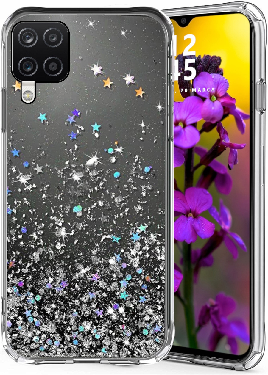 

Etui do Samsung M22 A22 4G Glitter Brokat Szkło
