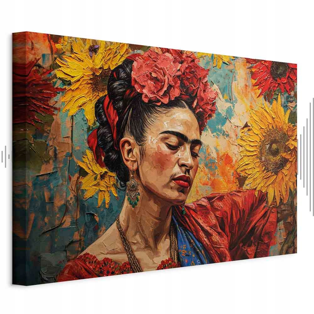 Frida Kahlo Žena Portrét Akustický Odhlučňovací Obraz Ložnice 60x40