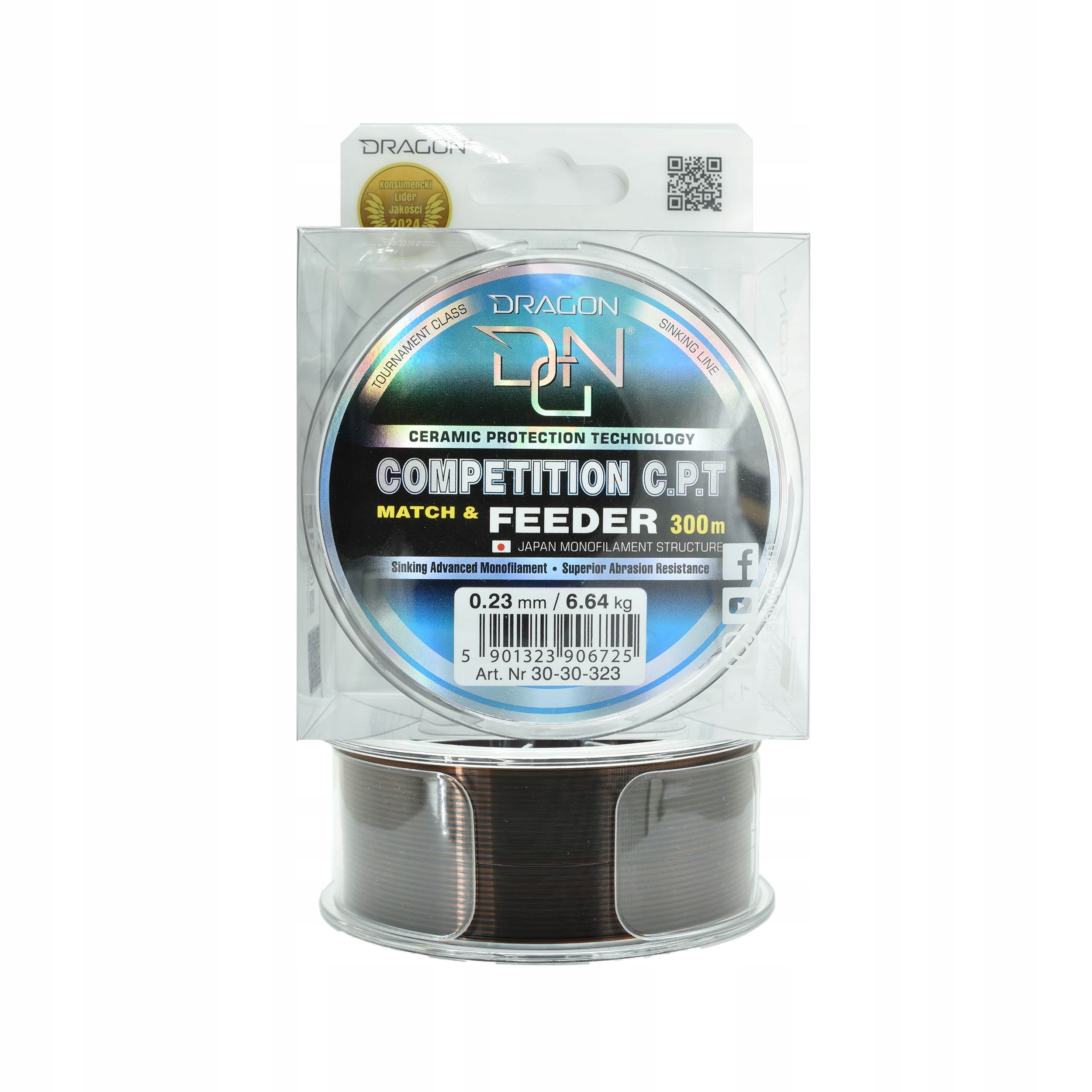 Żyłka Dragon Competition Cpt Match & Feeder 0.23mm 300m 6,64kg