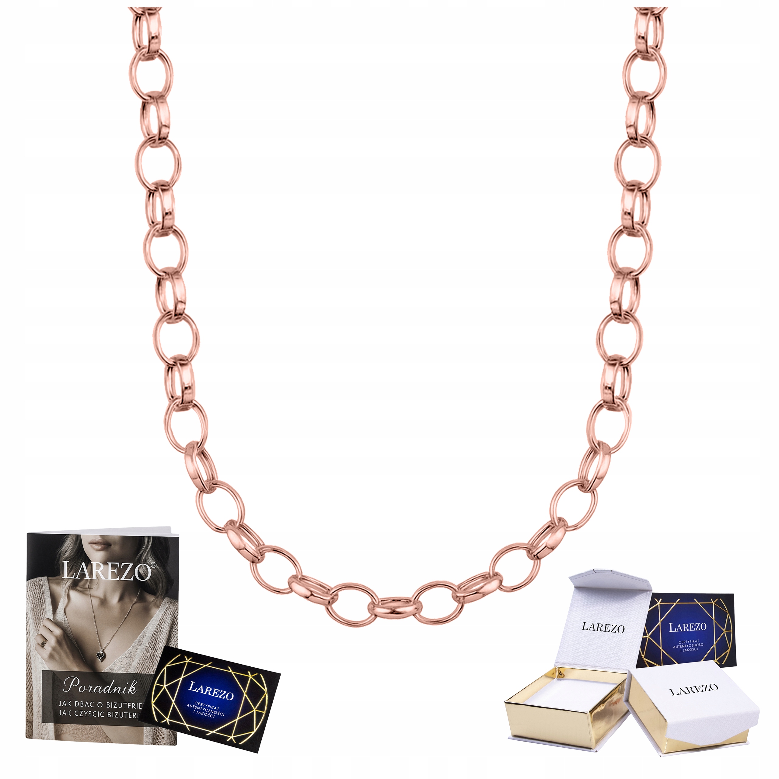 Řetízek Pozlacený Tlustý Ankr Splétaný Rolo 2mm Dámský 45 cm Stříbro 925