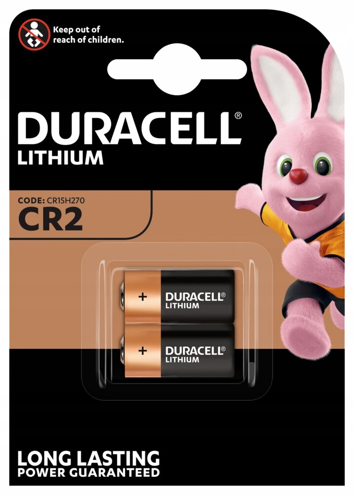 

Bateria foto litowa CR2 marki Duracell 2 sztuki