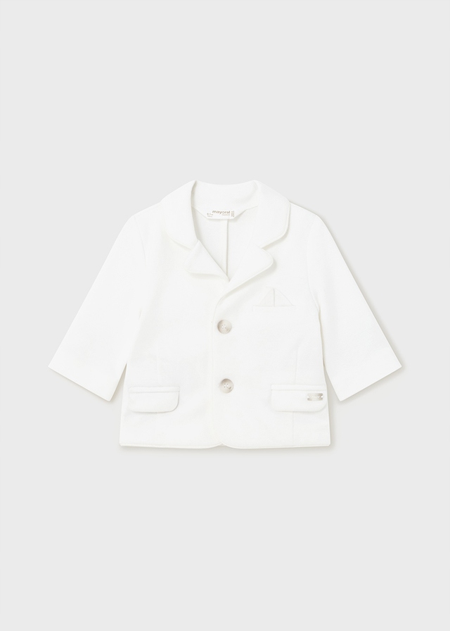 Marynarka Mayoral 1430 KOLEKCJA 2024 wizytowa biała chrzest 75/74 cm Marka Mayoral