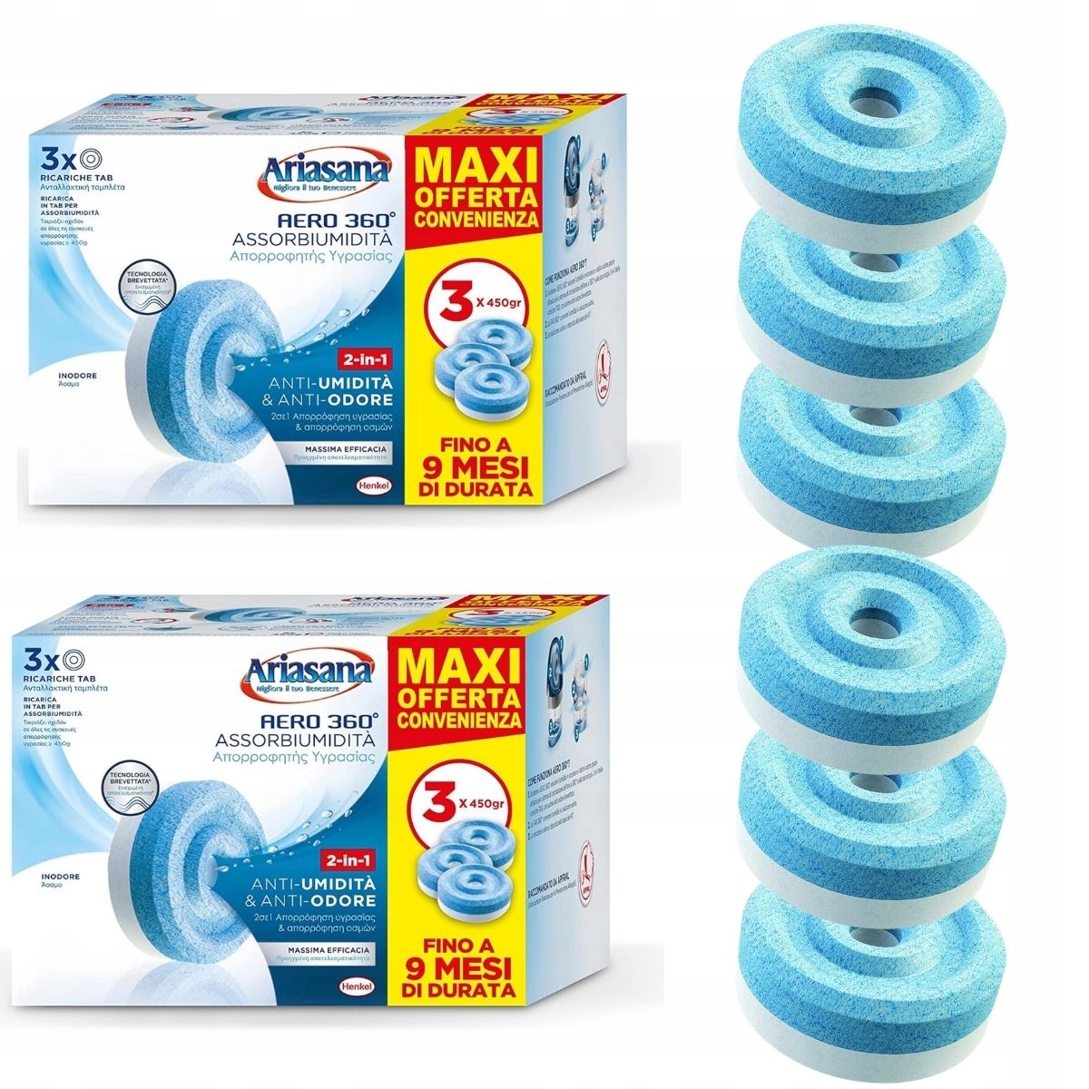 POCHŁANIACZ STOP WILGOCI CERESIT AERO WKŁADY 6 SZT