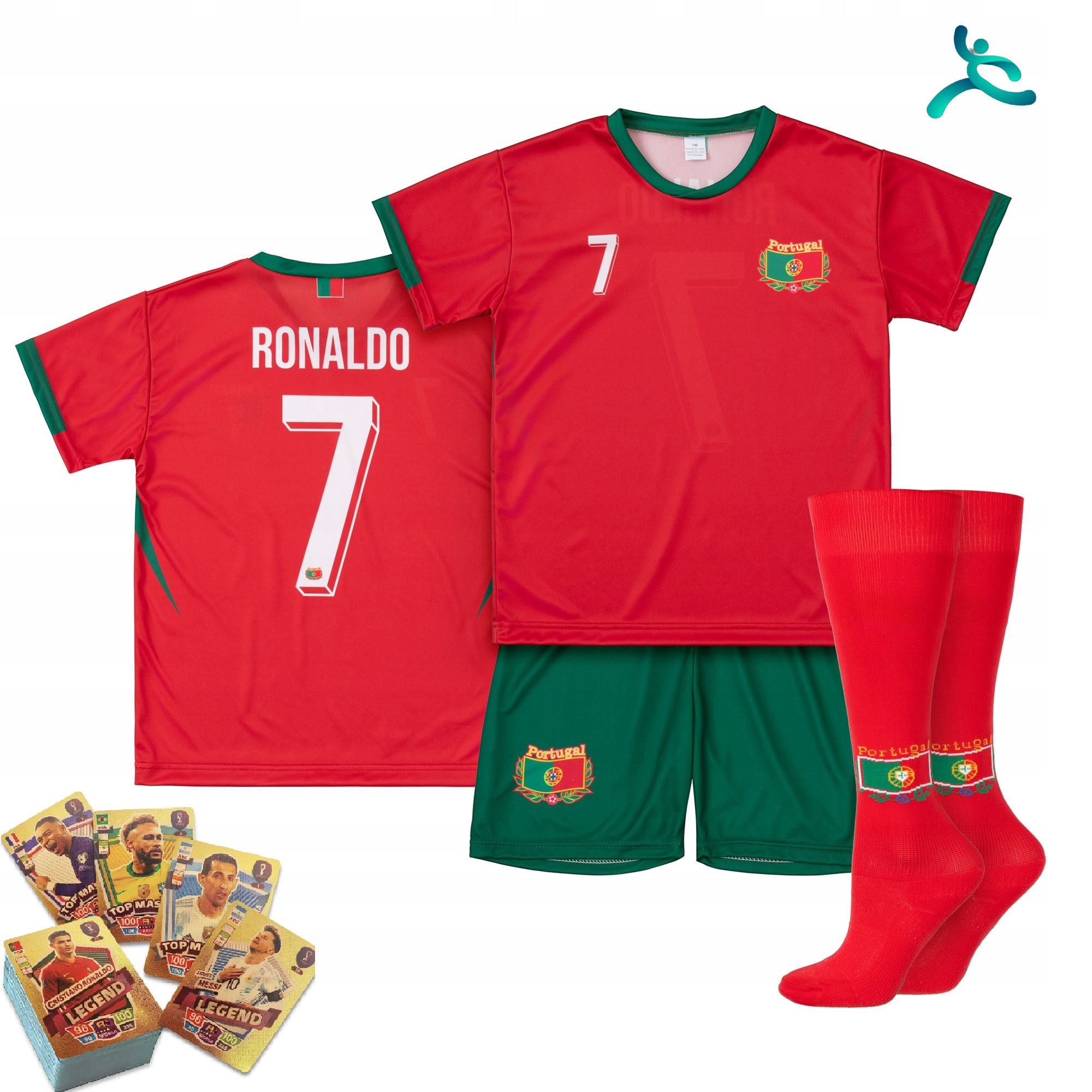 Fotbalové oblečení komplet dárek Ronaldo Portugalsko vel 164