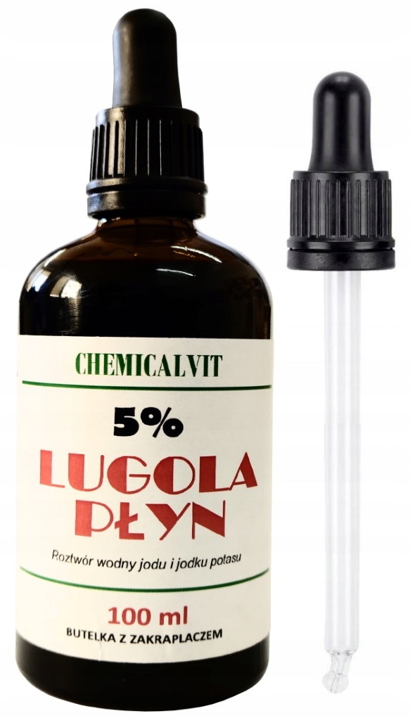 

Lugola Płyn 5% Jod Czysty Jodek Potasu 100ml