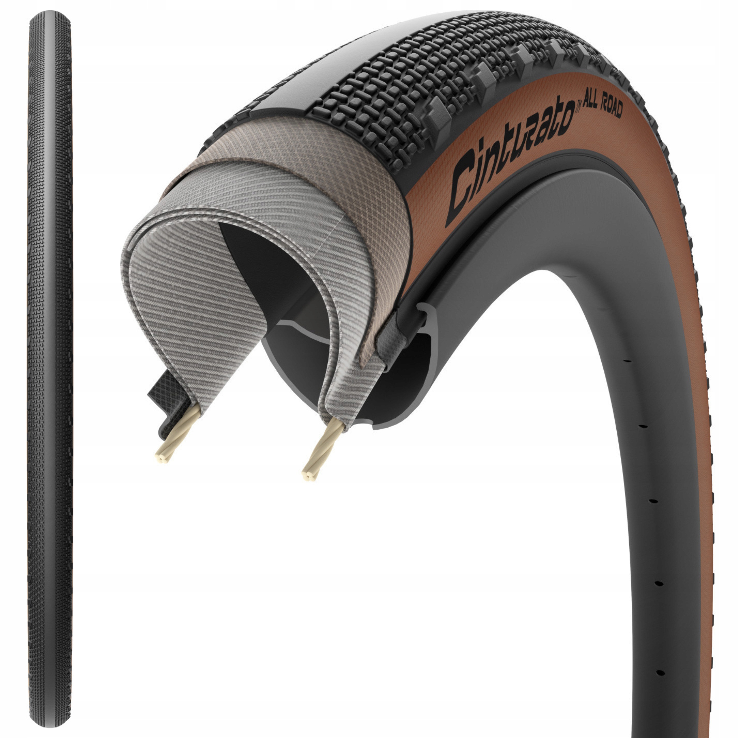 Opona rowerowa Gravel Pirelli Cinturato All Road 28" 700x40C Tlr Classic