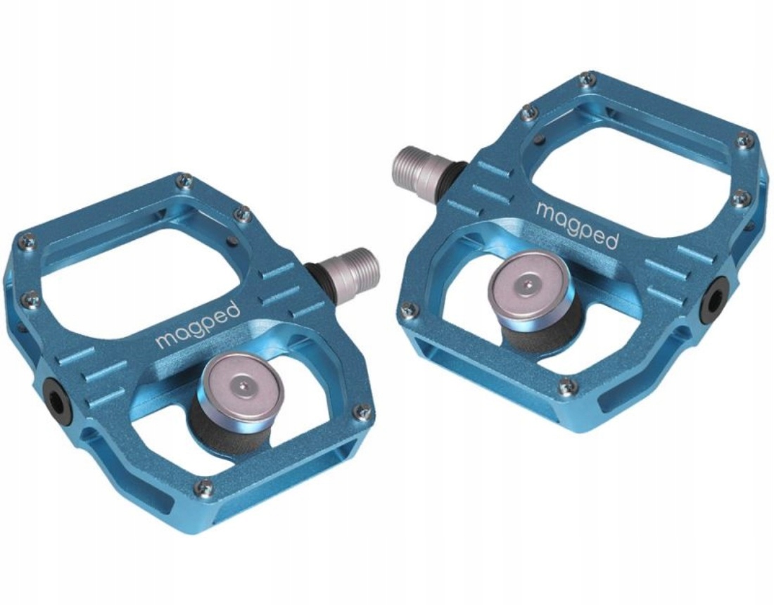 Pedály Magped SPORT2 200 Nm, magnetické s modrými bloky