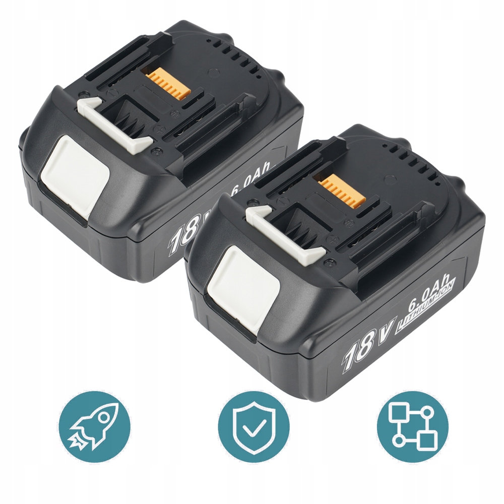 Baterie 18V 6000MAH Kompatibilní S BL1860 S Led Indikátorem