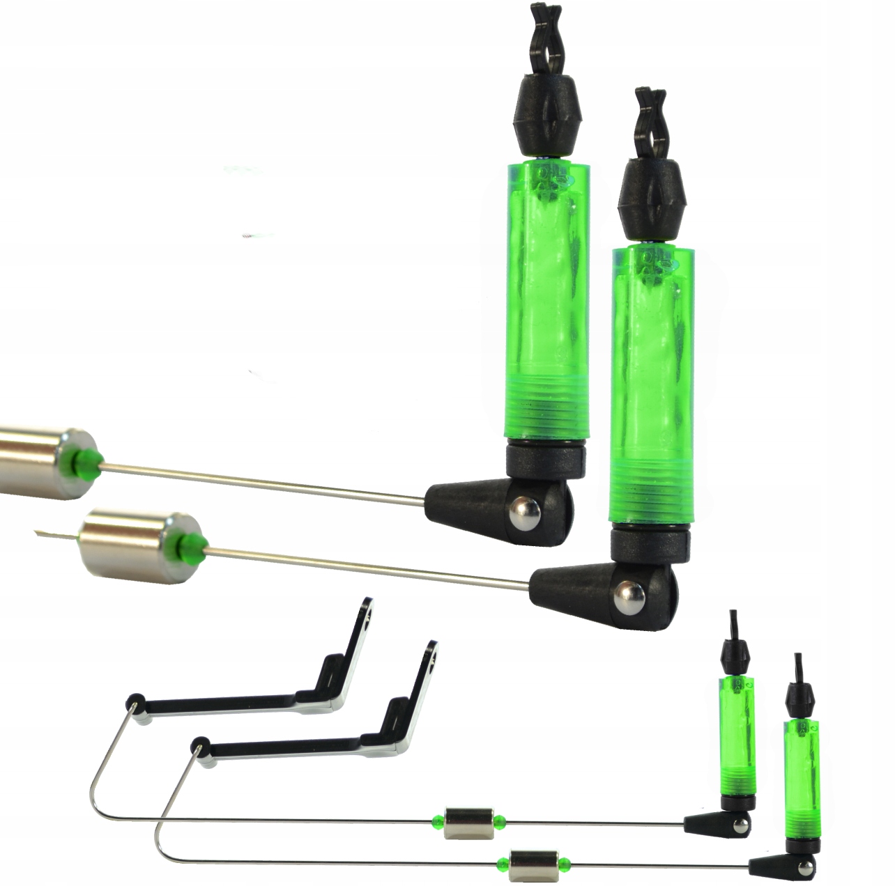 ZESTAW WĘDKARSKI KARP 2 WĘDKI 2 KOŁOWROTKI ROD POD Liczba elementów w zestawie 3