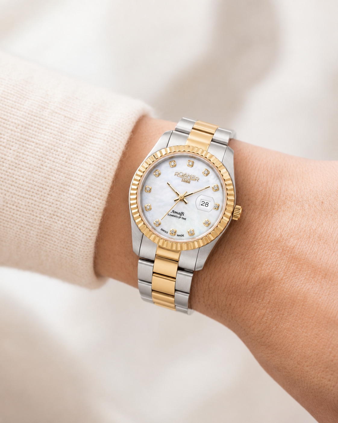 Dámské Hodinky Roamer Amalfi Lady 852844-47-89-20 34mm 10 Atm