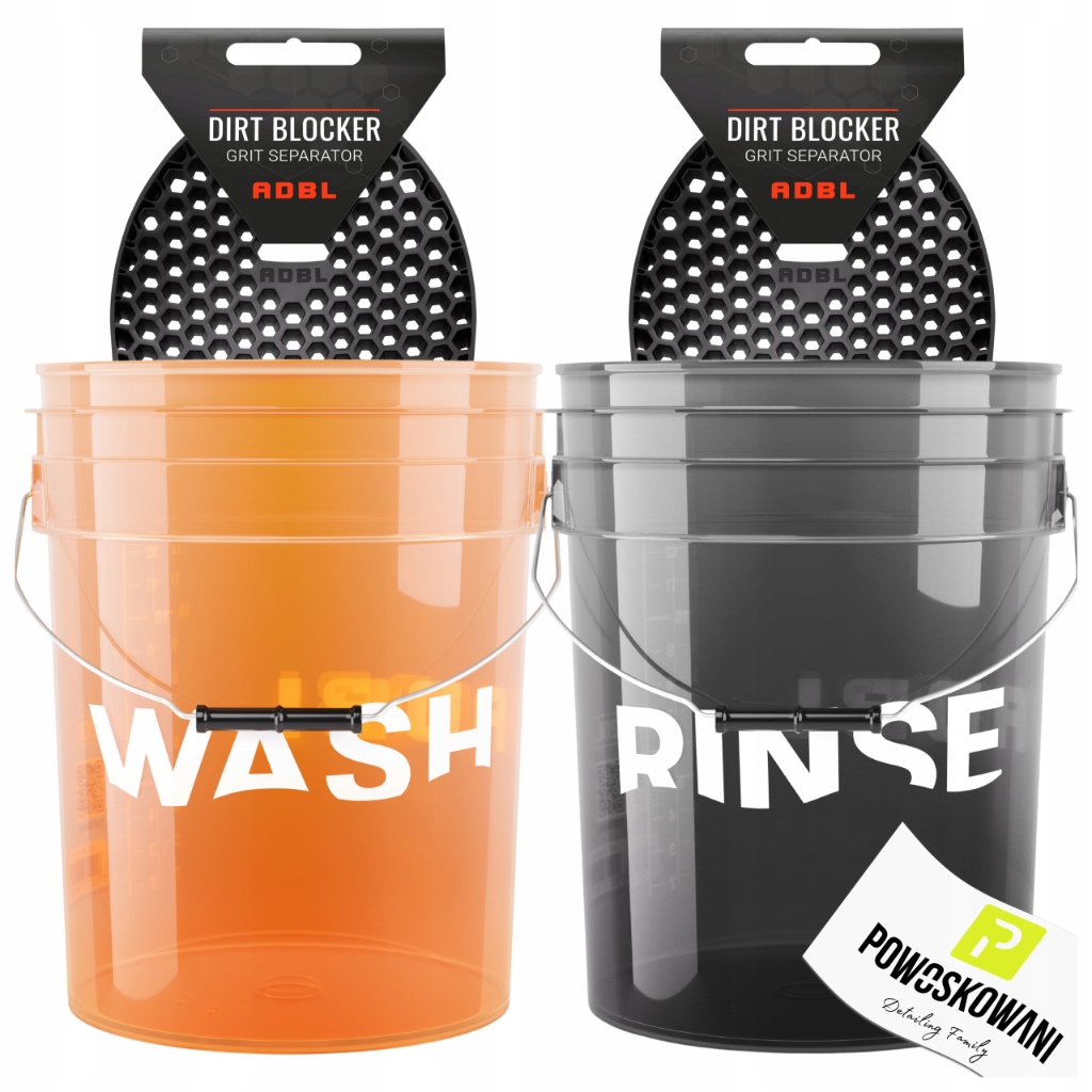 ADBL BUCKET SET ZESTAW WIADER DO MYCIA SAMOCHODU Z SEPARATORAMI