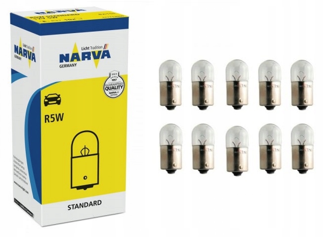 

Narva R5W Żarówka Postojowa Tył 12V BA15W 10SZT