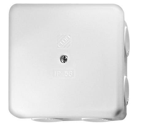 

Puszka PON56 75x75 IP56 biała ze złączką 5-torową