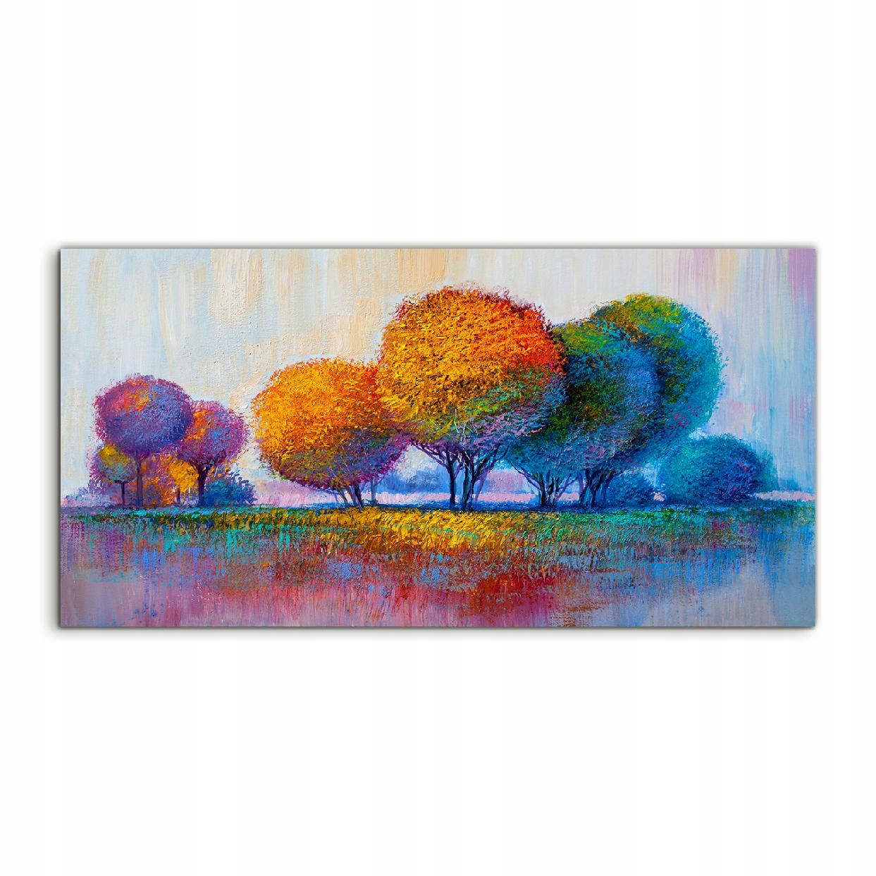 

Obraz 100x50 wiszący Kolorowe Drzewa Las na ścianę