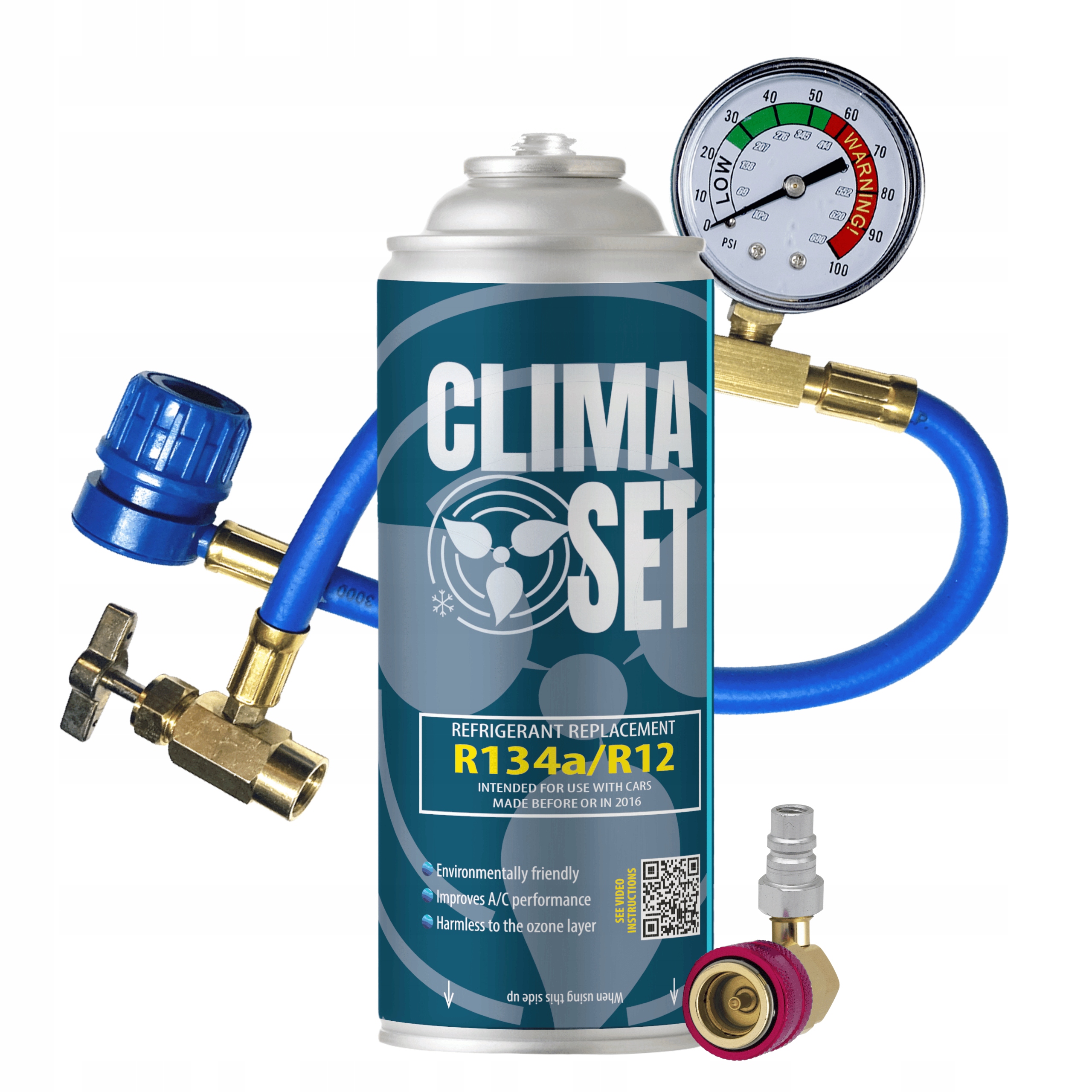 Sada pro plnění klimatizace R134a 453g Chladicí médium, adaptér