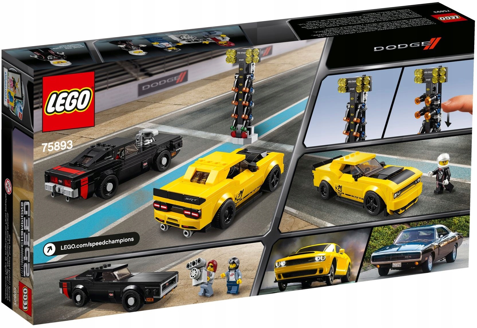 LEGO SPEED CHAMPIONS Dodge Challenge įkroviklis 75893 EAN 5702016370973
