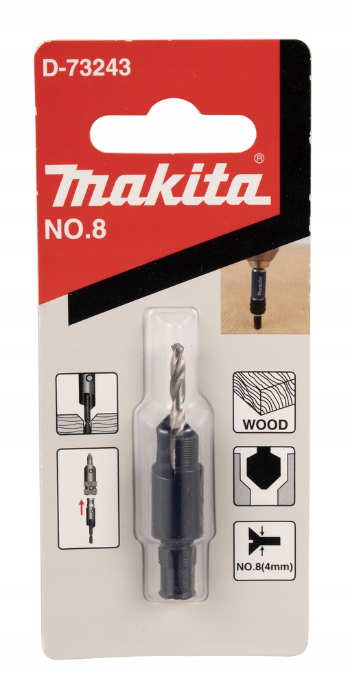 

Pogłębiacz Stożkowy Do Drewna 2,8mm D-73243 Makita