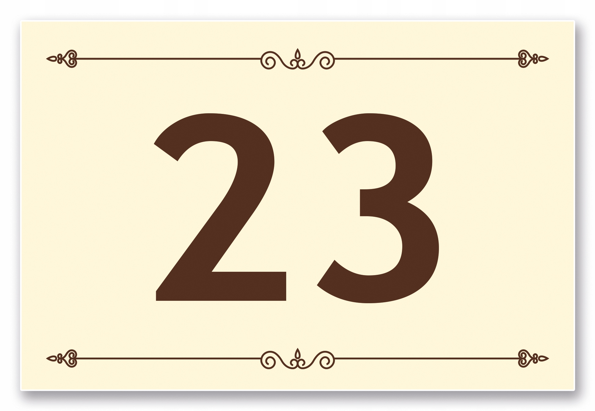 TABLICZKA ADRESOWA z numerem domu ALUMINIOWA 30x20