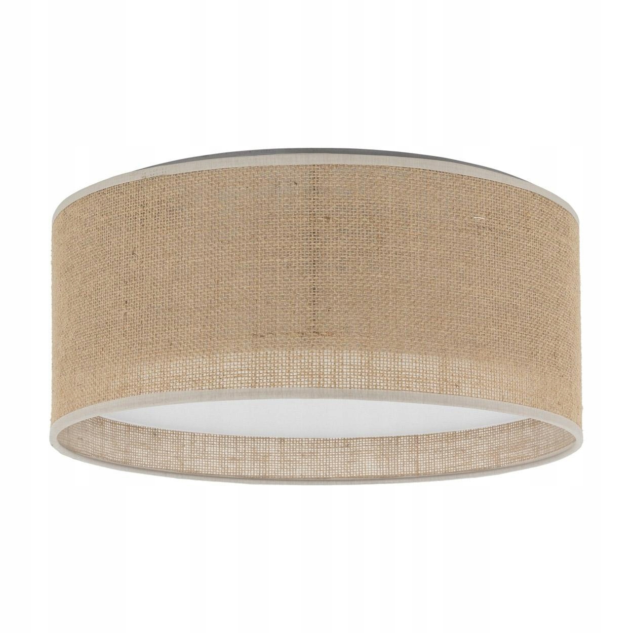 Stropné Svietidlo Juta Bronzový Abažúr 2xE27 45 cm Závesná lampa Moderný dom