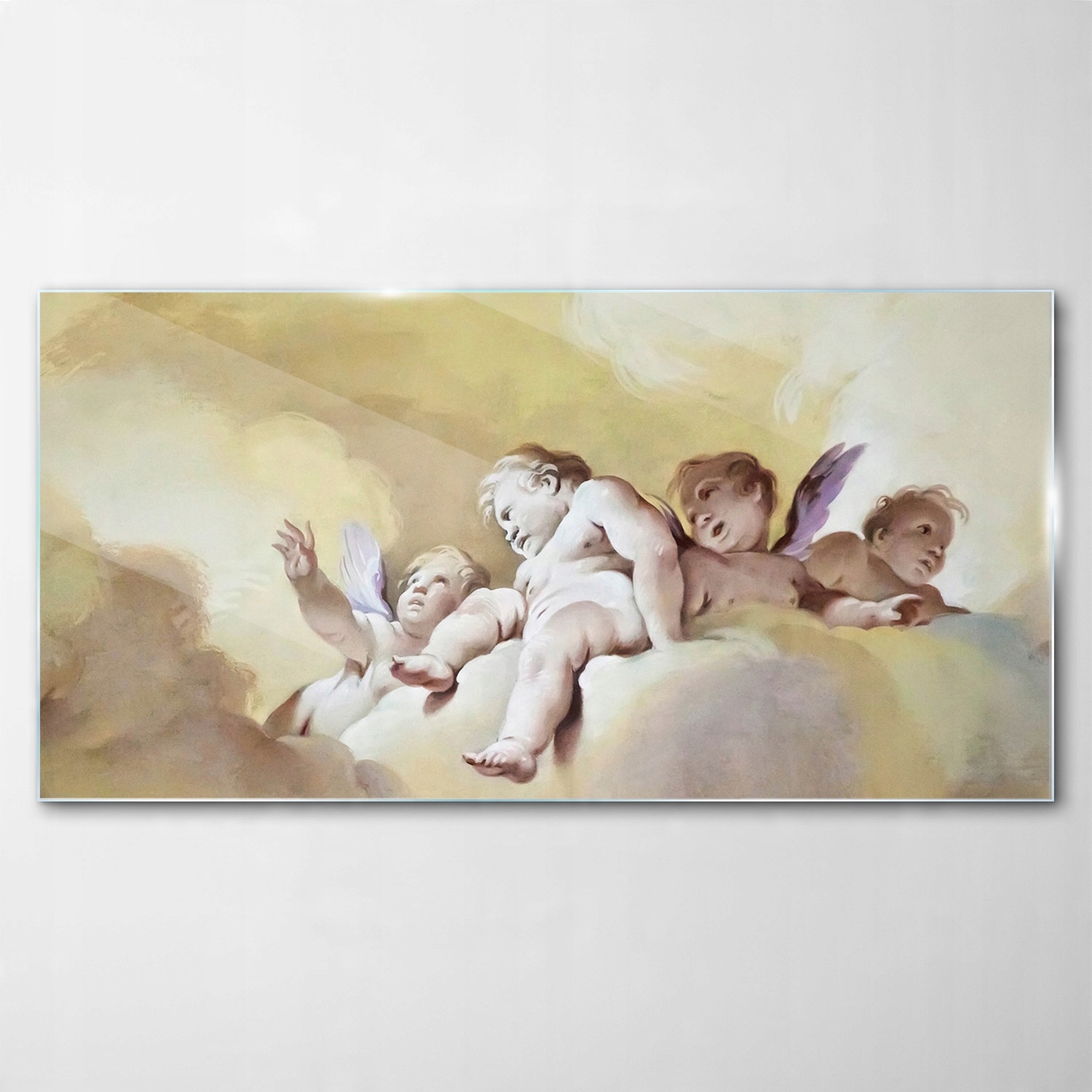 

Obraz na Szkle Dekor Anioły Chmury Fresco 140x70