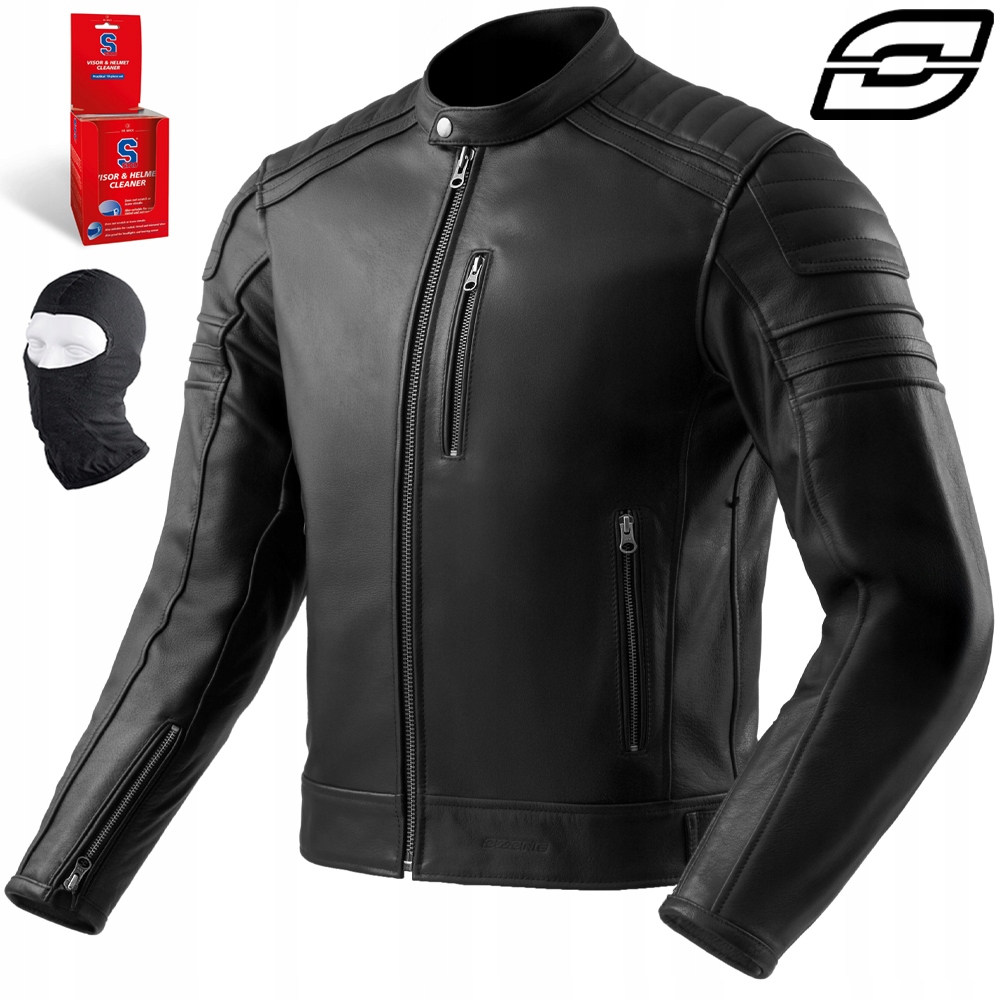 Motocyklová Bunda Ozone Colt Black Kožená Čierna Armanox Ce Aa