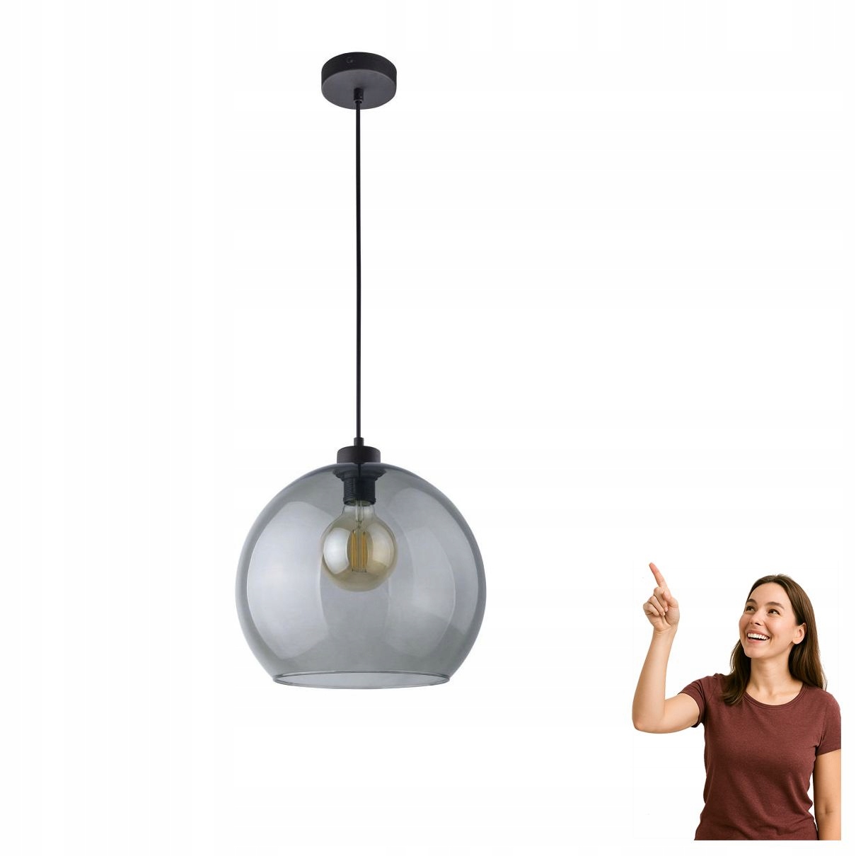 Závesná lampa Cubus Graphite 4292 Tk Lighting
