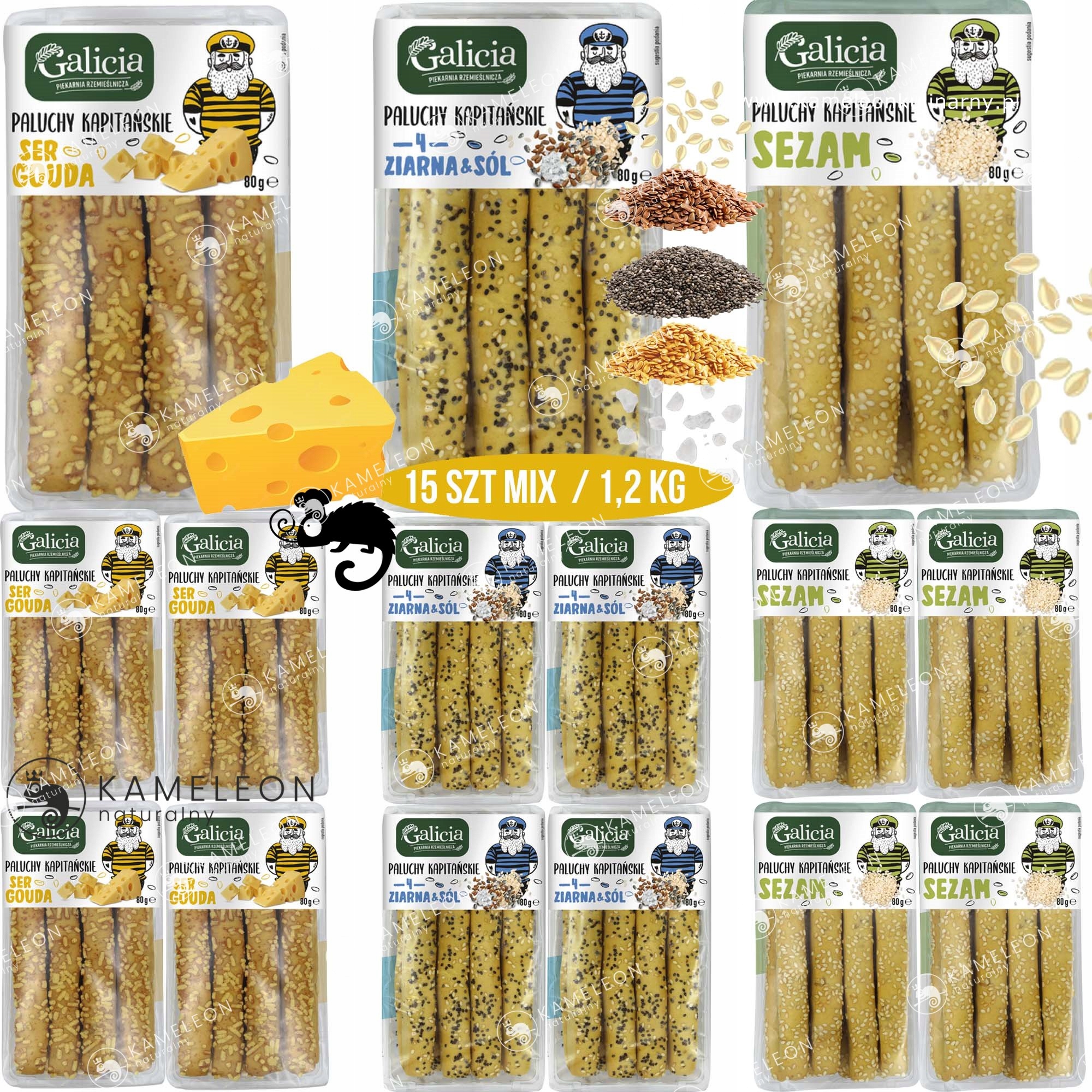 PALUCHY KAPITAŃSKIE PALUSZKI MIX SMAKÓW x15 1,2KG