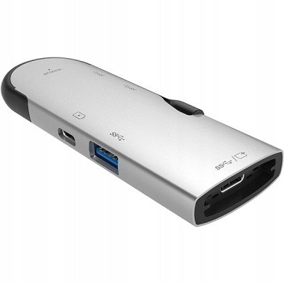 Adaptér 5v1 Hub Usb-c 60W Hdmi Prolink PF414A
