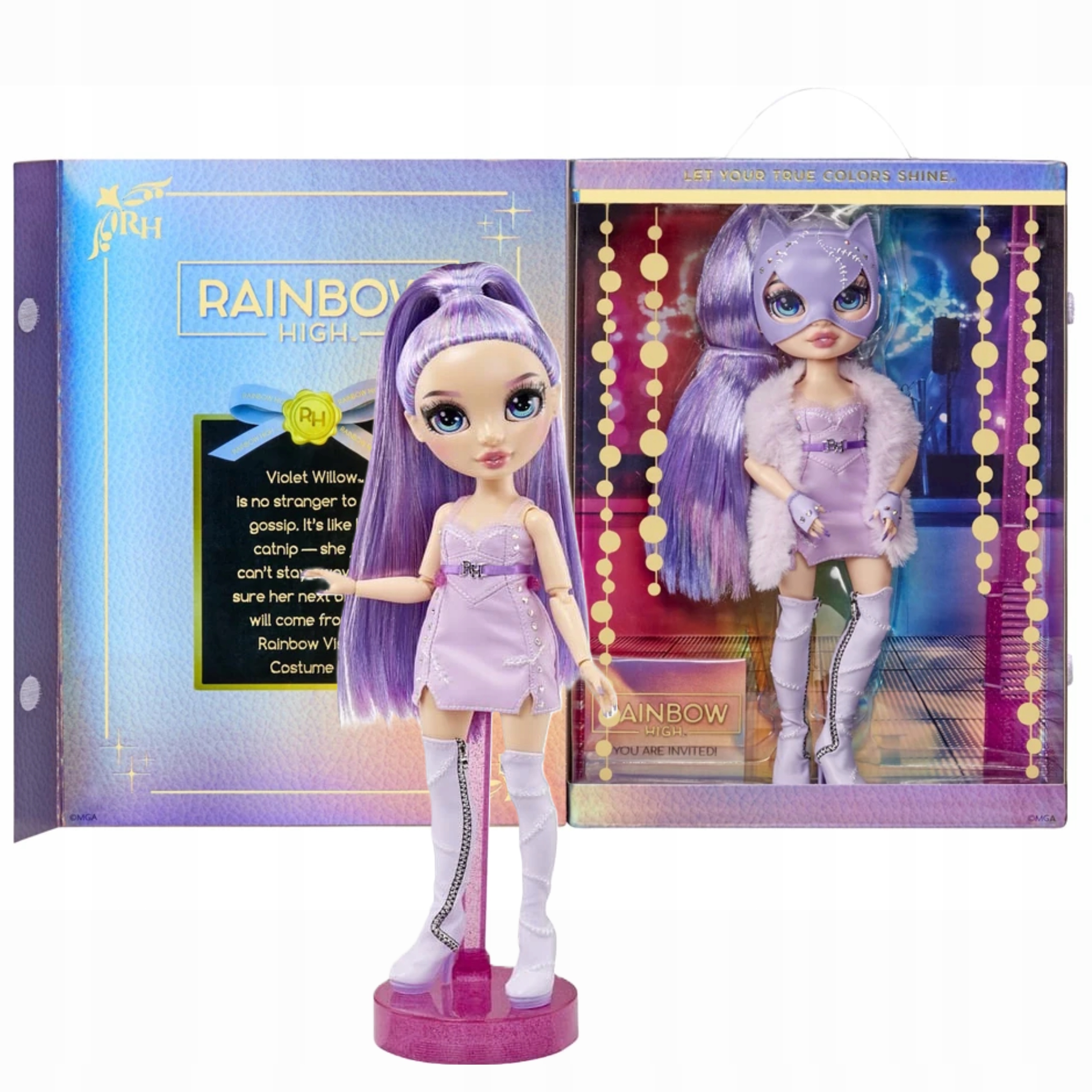 Rainbow High Costume Ball Bal Maskowy Violet Willow