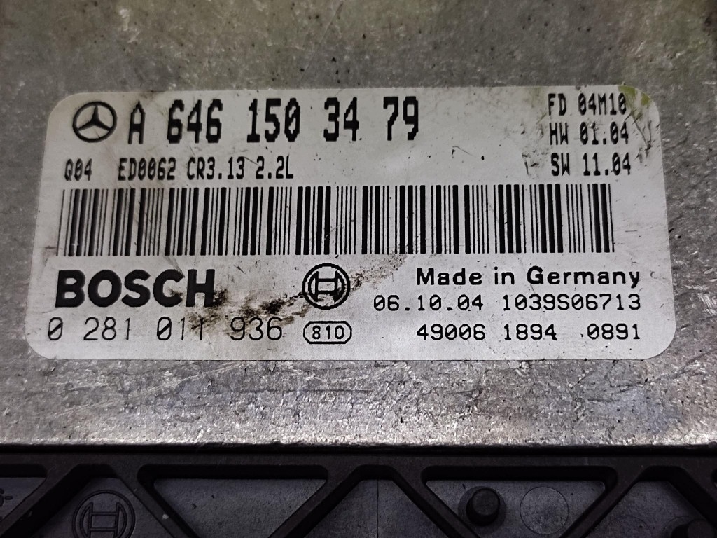 MERCEDES W203 control unit of the engine 0281011936